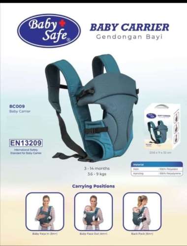 Gend91 Baby Safe Baby Carrier Gendongan Bayi Bc009 Gendongan Depan