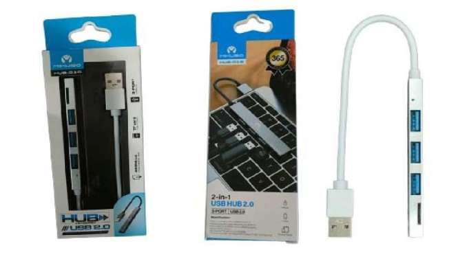 USB HUB Mikuso HUB-018 2-IN-1 USB 2.0 HUB 3 USB Port