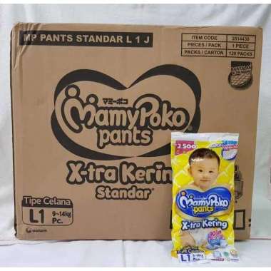 Pampers Mamypoko pants extra kering kemasan renceng 1 DUS Large