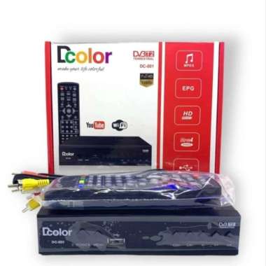 Set Top Box DColor DC001 STB D Color PENERIMA SIARAN TV DIGITAL STB + WIFI