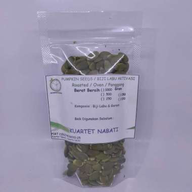 100gr Roasted Pumpkin Seeds (Biji Labu Kupas) Aktivasi - Activated - Grade AAA