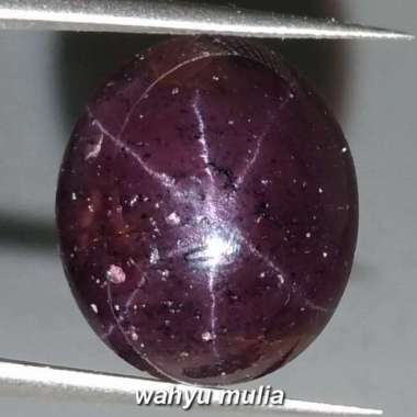 Batu Garnet Star Bintang 6 langka Asli (Kode 942) Ungu