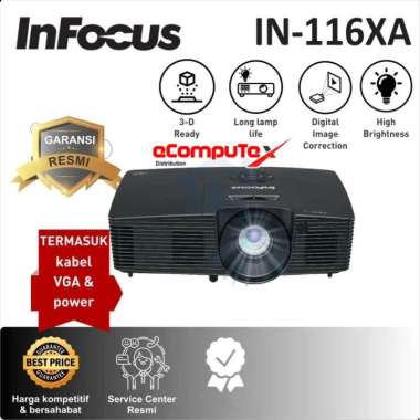 PROYEKTOR INFOCUS IN 116XA XGA HDMI 3200 LUMENS / PROJECTOR IN116XA IN-116XA GARANSI RESMI