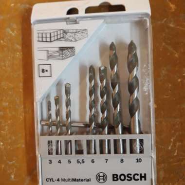 Bosch Mata Bor Kayu Besi dan Beton Multipurpose 8pcs/set Multicolor