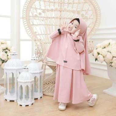 Gamis Syari Anak Perempuan Set jilbab Gamis Anak Modern Gamis Anak Terbaru Gamis 2022 Gamis Anak Sya