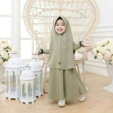 Gamis Syari Anak Perempuan Set jilbab Gamis Anak Modern Gamis Anak Terbaru Gamis 2022 Gamis Anak Sya