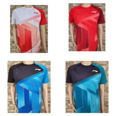 BAJU BADMINTON LINING ATSS 993 PLAYER SERIES ORIGINAL L 993-3 BLACK BLU