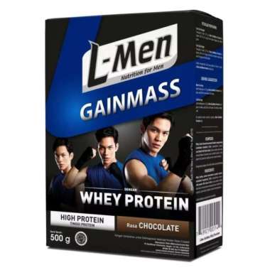 L-Men Gain Mass 500gr Lmen Gainmass Susu Whey Protein Suplemen Fitness
