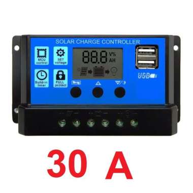 Solar Charge Controller LCD LED Display Solar 30A Charger