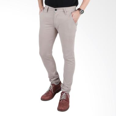 Elfs Shop Chino List Celana Panjang Pria - Khaki