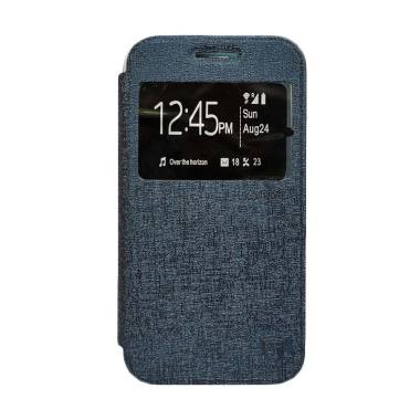 Zagbox Flip Cover Casing for Lenovo K4 Note - Biru Dongker