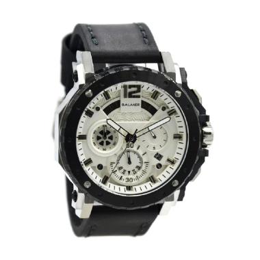 Balmer B.7935M SS Jam Tangan Pria - Hitam Silver Putih Black