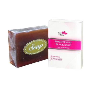 Fair n Pink Brightening Black Soap Sabun Wajah