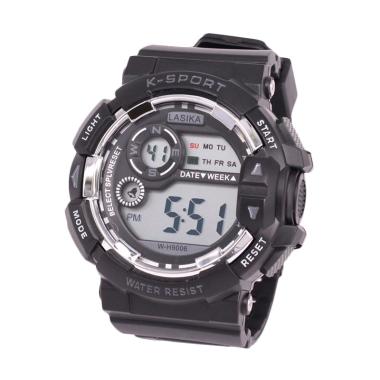 Lasika W-H 9006 Sport Digital Jam Tangan Unisex - Black