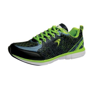 Flypower Boko 2 Sepatu Lari - Black Lime Green