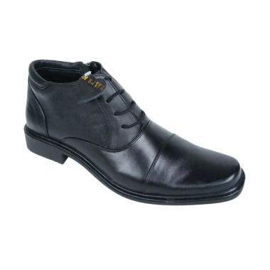 MD Boots TNI POLRI Sepatu Kulit Pria - Hitam [PDH SJ.174]