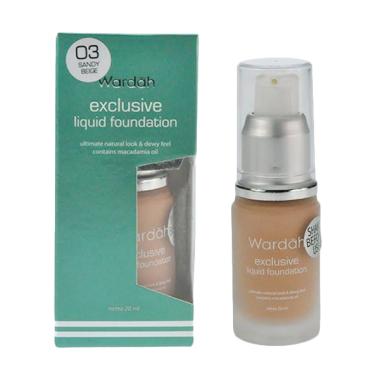 Wardah Exlusive 03 Liquid Foundation - Sandy Beige