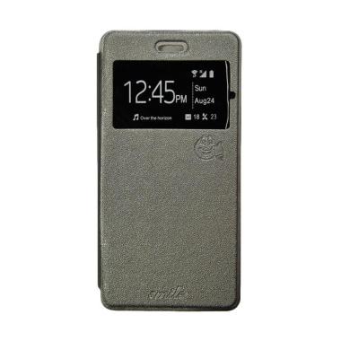SMILE Flip Cover Casing for OPPO F1 Plus R9 - Abu-abu