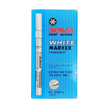Snowman Paint Marker EFWP - White Extra Fine [12 biji] -