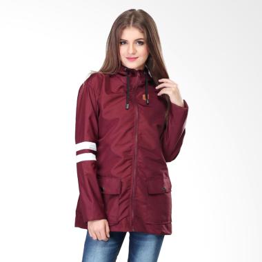 Sognoleather smd185 Jacket Wanita - Maroon