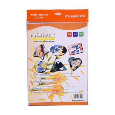 Kertas Foto / Photo Paper Printech Matte Sticker Paper A4 108g - 02016