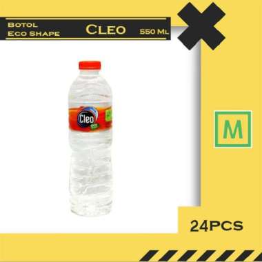 Cleo Botol Eco Shape 550 ml ( 24 Pcs )