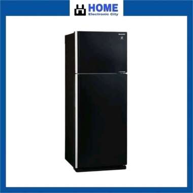 SHARP SJ-IG571PG-BK Kulkas 2 Pintu Garansi Resmi Hitam