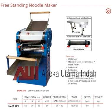 Getra DZM-350 Mesin Pencetak Mie - Mesin Pembuat Mie - Free Standing Noodle Maker DZM350 DZM 350 bir