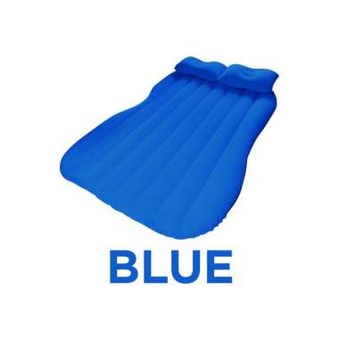 Kasur angin mobil Matras Outdoor Indoor Car Matress dengan Pompa BLUE