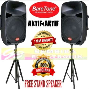 Baretone Speaker Aktif [Max 15MB/ 15 Inch/ 1 pcs] HITAM FULL