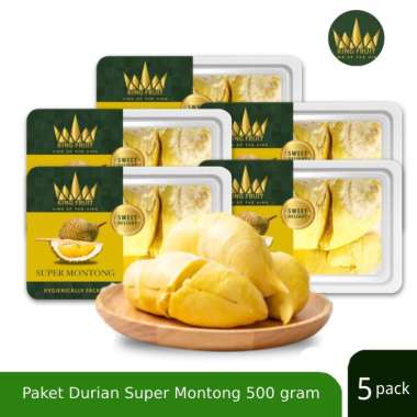 KING FRUIT Paket Durian Super Montong [5 Box]