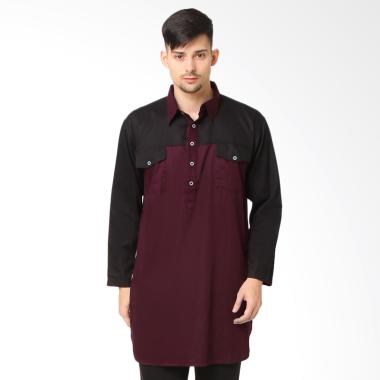 Zayidan Shauqi Baju Gamis Muslim Pria - Maroon
