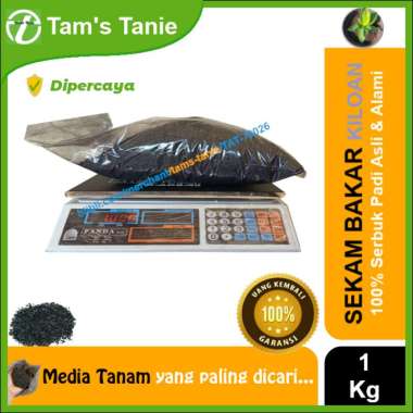 Sekam Bakar 100% Organic alami (Sekam Padi Bakar) Repacking - 1 Kg