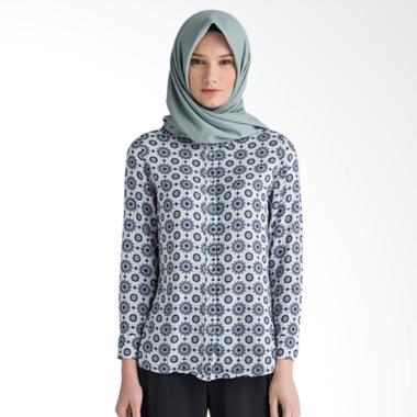 Suqma Brulee Shirt Atasan Wanita - Navy Suqma Brulee Shirt Atasan Wanita - Navy