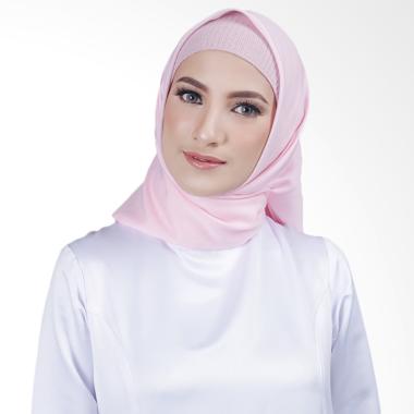 Cantik Kerudung Misha Queen Square Shawl Hijab - Soft Pink No.1