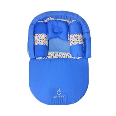 OMILAND OBK5213 Bordir Polkadot Ova ... Bayi with Kelambu - Blue