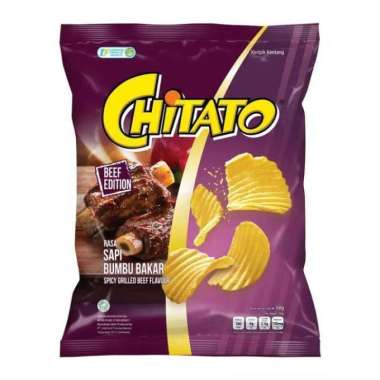 Promo Harga Chitato Snack Potato Chips Potato Spicy Griller Beef 68 gr - Blibli