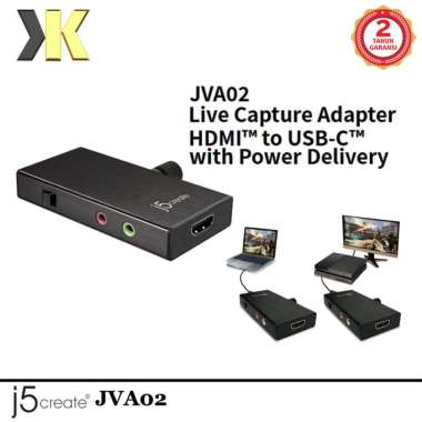 J5Create JVA02 Live Capture Adapter HDMI to USB-C ORIGINAL