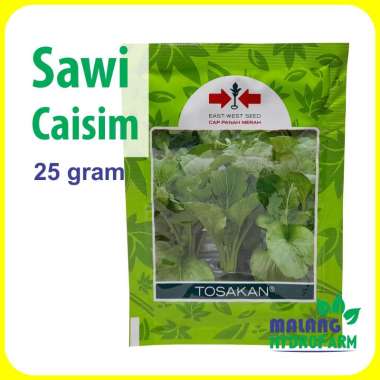 Benih Sawi Caisim Tosakan 25 gram cap panah merah bibit sayur hijau hidroponik baso bakso biji