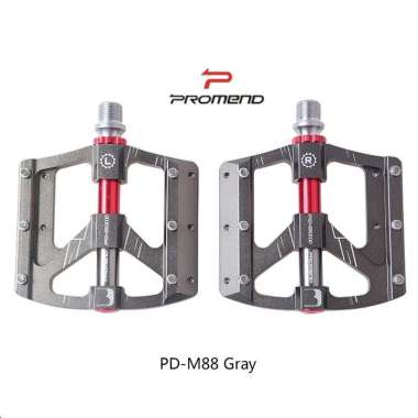 Promend M88 Pedal Sepeda MTB 3 Bearing Loncer Original - Bike Pedals Silver