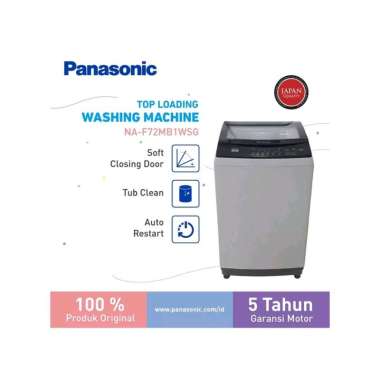 PANASONIC Mesin Cuci Top Loading 7 kg NA-F72MB1