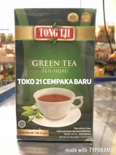 Promo Harga Tong Tji Teh Bubuk Green Tea (Teh Hijau) 100 gr - Blibli