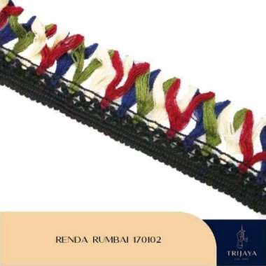 Trijaya Renda Rajut / Bordir / Rumbai Gombyok - 170102 Per Roll