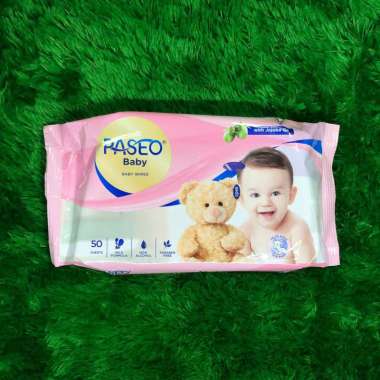 tisu basah/wet tissue PASEO BABY wipes 50sheets chamomile extract/jojoba oil Jojoba Oil