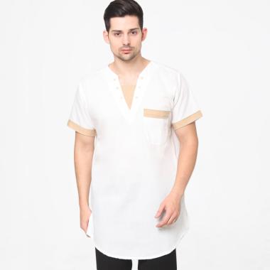 Jfashion Padli SS Kurta Pakistan Polos Baju Koko XL Putih