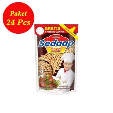 [PAKET HEMAT 24 PCS] Kecap Sedaap Manis 63ml Wings Food - Kecap Manis Sedaap Refill - Sedaap Kecap M