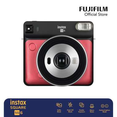 harga Instax Square SQ6 Instant Film Kamera Pocket Kamera Instax Ruby Red Blibli.com