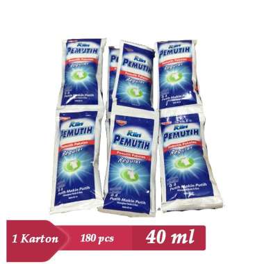 [TERMURAH 1 KARTON] Pemutih Pakaian Isi 180 Pcs - Penghilang Noda Soklin Bleach 40ml Sachet - Disinf