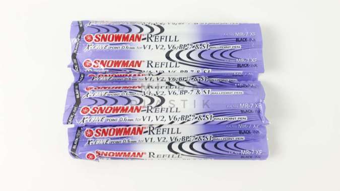 ISI PEN PULPEN SNOWMAN / REFILL PULPEN - Hitam COLOUR
