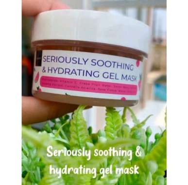 MASKER WAJAH SCARLET WHITENING (HERBALISM MUGWORT MASK AND SERIOUSLY SOOTHING &HYDRATING GEL MASK) S